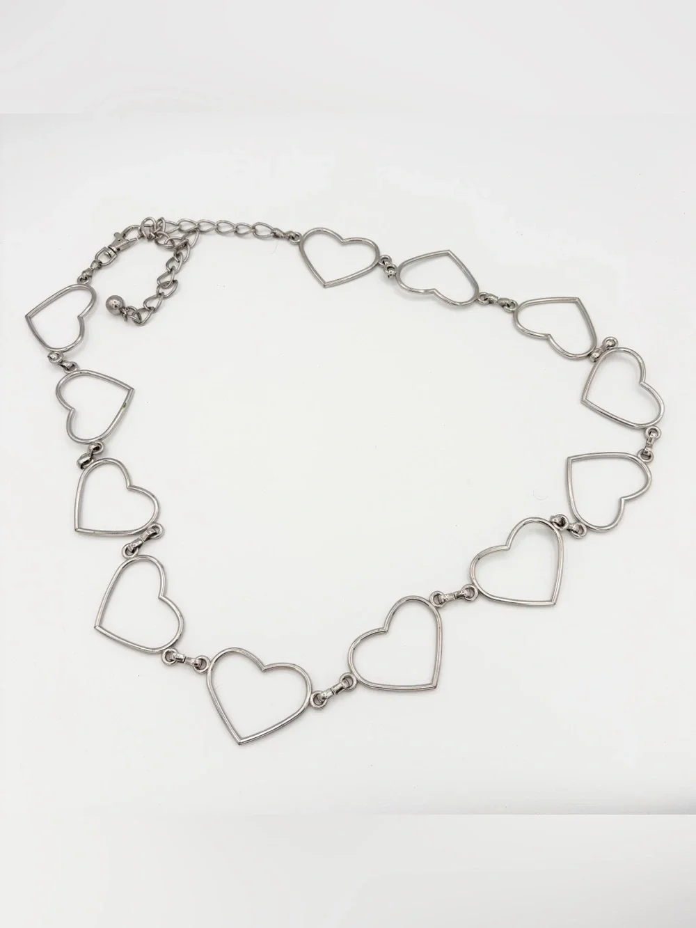 Y2K Heart Chain Belt